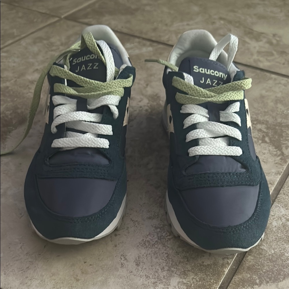 Saucony Green and Blue Sneakers